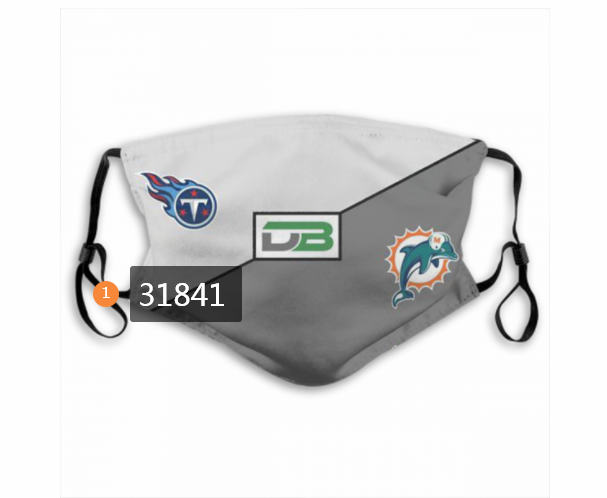 NFL Miami Dolphins 1122020 Dust mask with filter->nfl dust mask->Sports Accessory